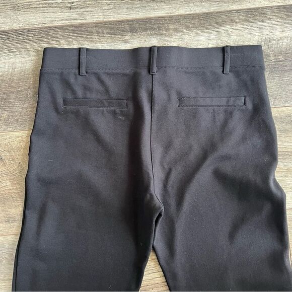 Betabrand Black Pull-On Stretch Mid Rise Straight Leg Dress Pant Trouser Yoga M - Picture 10 of 12